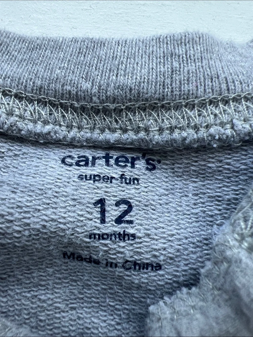 Carter's Gray and Navy 'All Pro 28' One-Piece Bodysuit